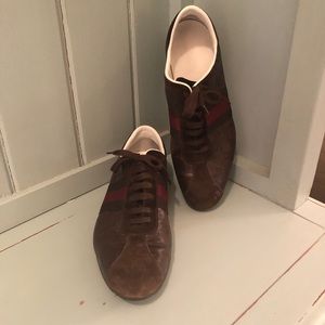 Gucci brown web GG sneakers